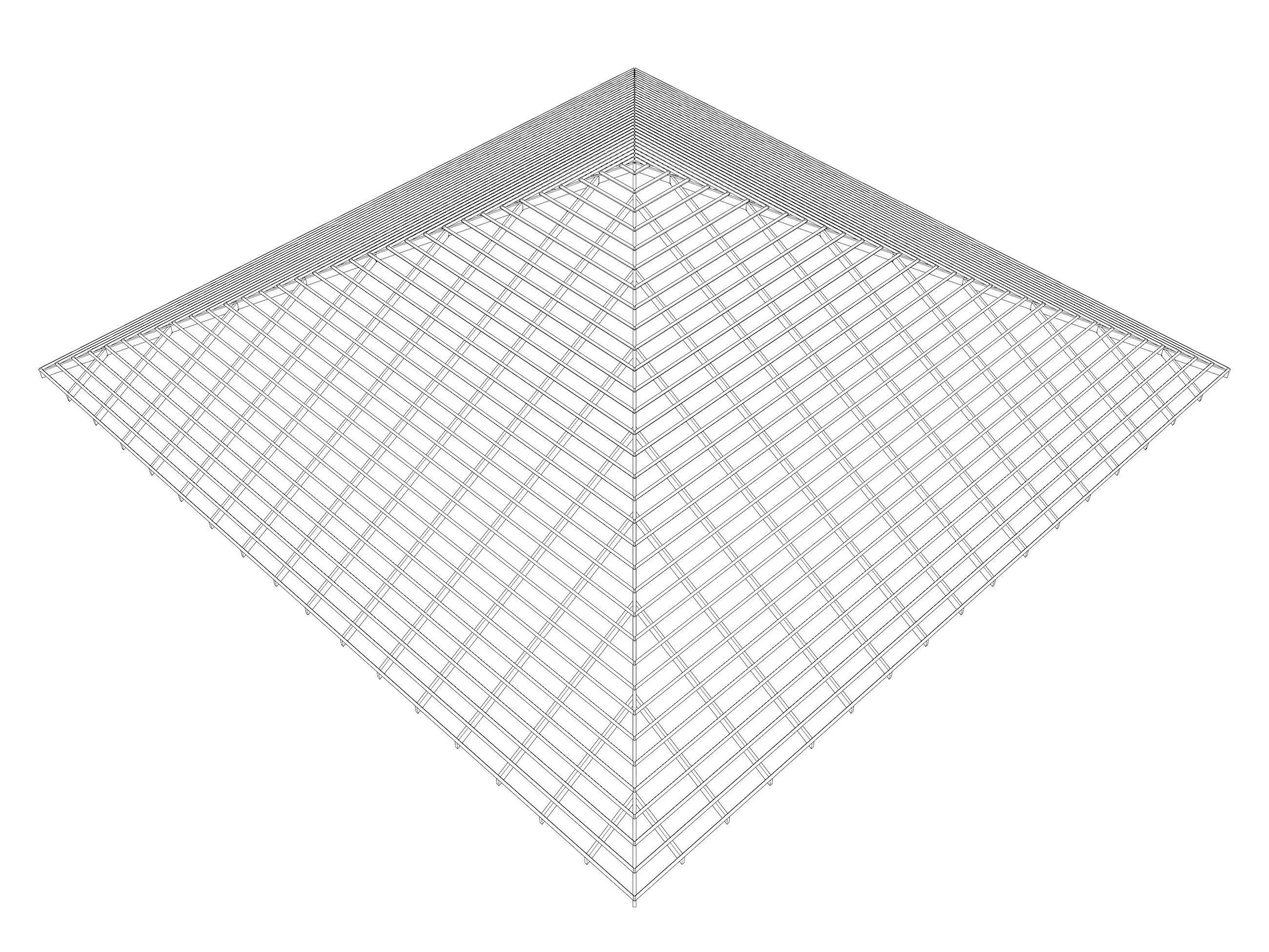 Roof structure 25O12 3D model_9