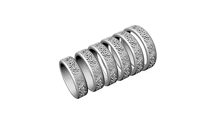anillo ornamentado 3D