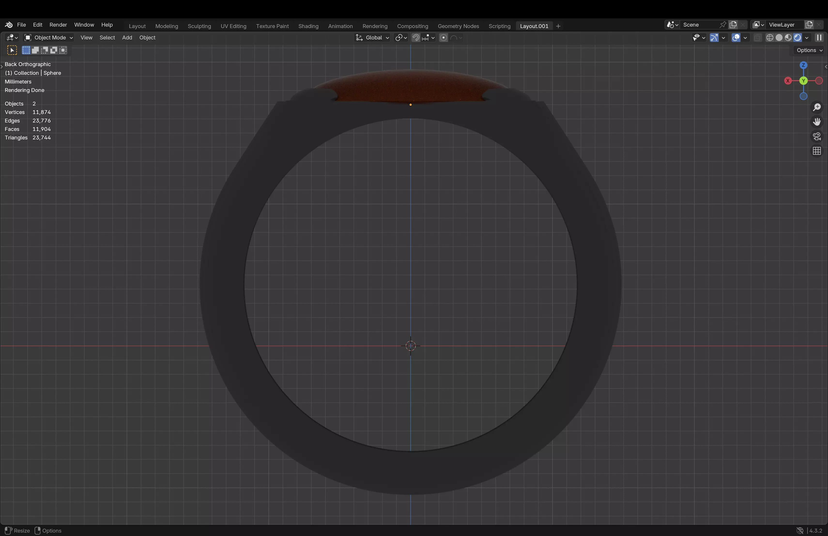 Carnelian Ring 3D print model_13