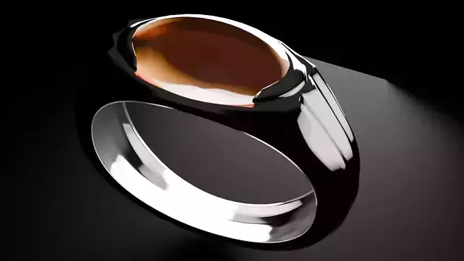 Carnelian Ring 3D print model