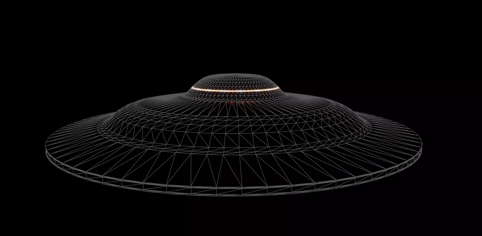 UFO Game-Ready Sci Fi 3D Model with Rig and Animation Low-poly 3D model_10