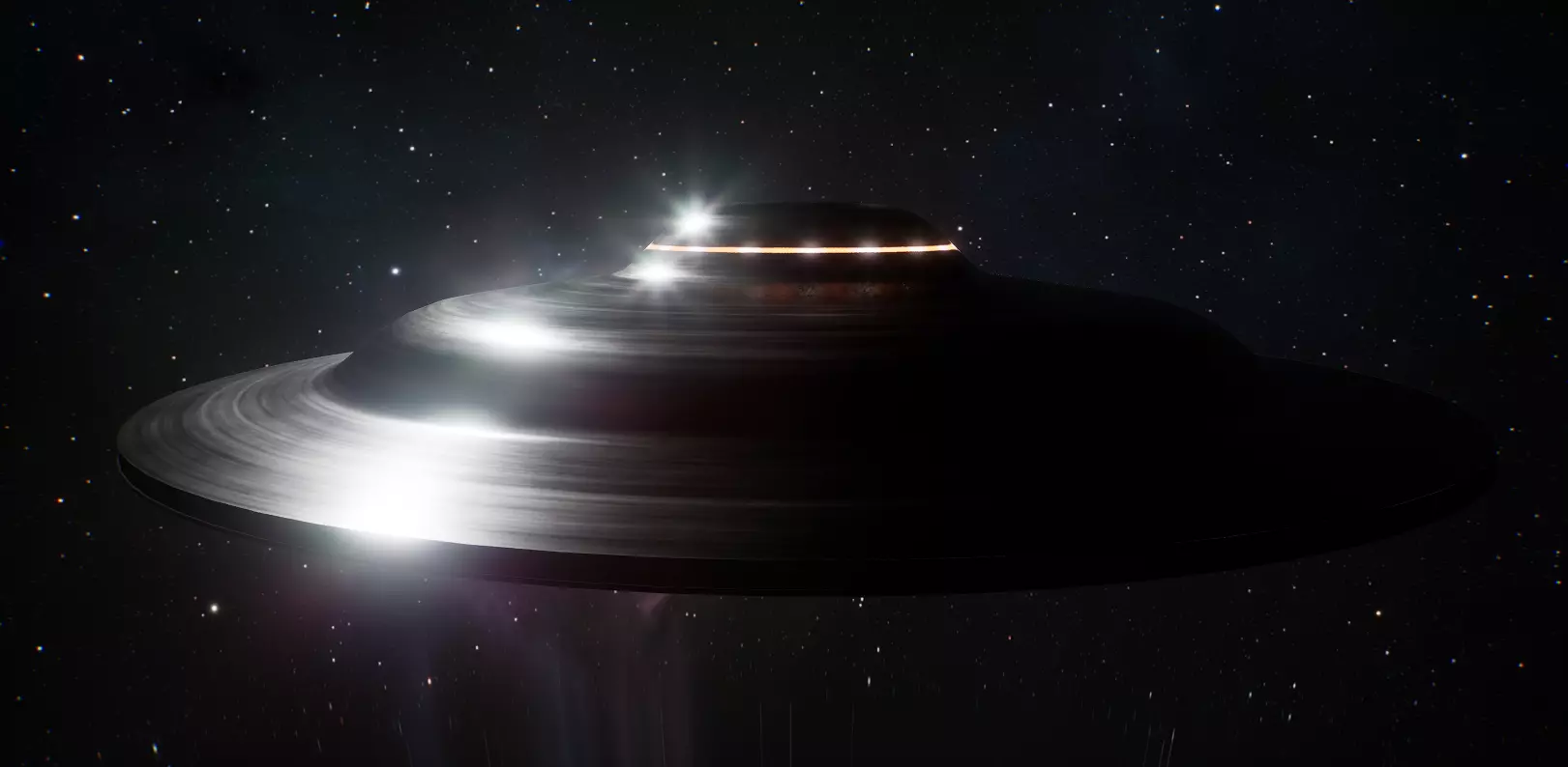 UFO Game-Ready Sci Fi 3D Model with Rig and Animation Low-poly 3D model_4