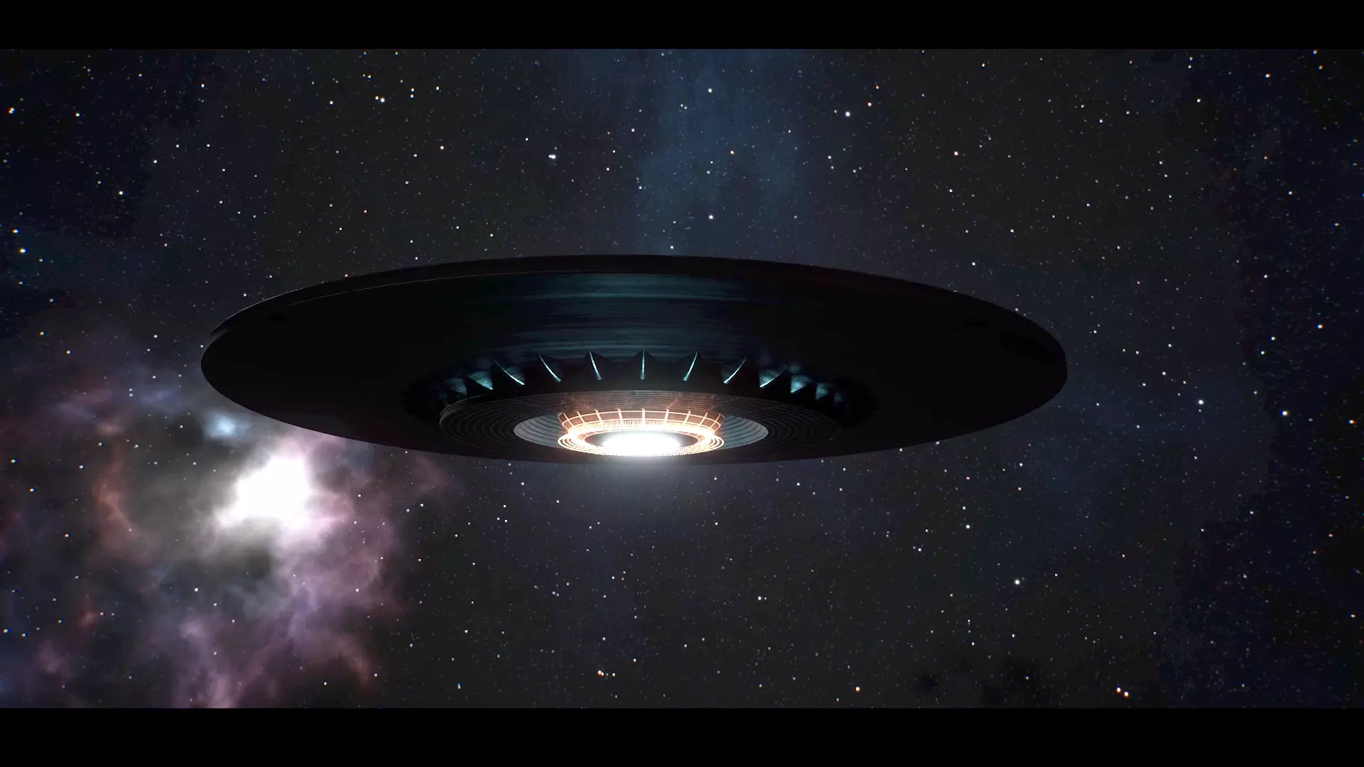 UFO Game-Ready Sci Fi 3D Model with Rig and Animation Low-poly 3D model_3