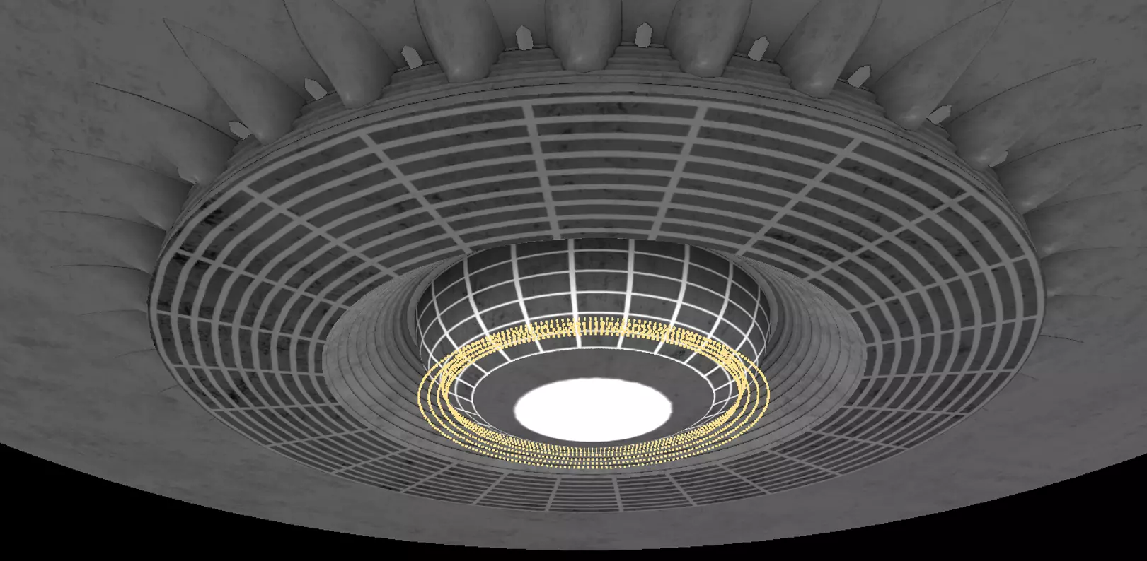 UFO Game-Ready Sci Fi 3D Model with Rig and Animation Low-poly 3D model_14