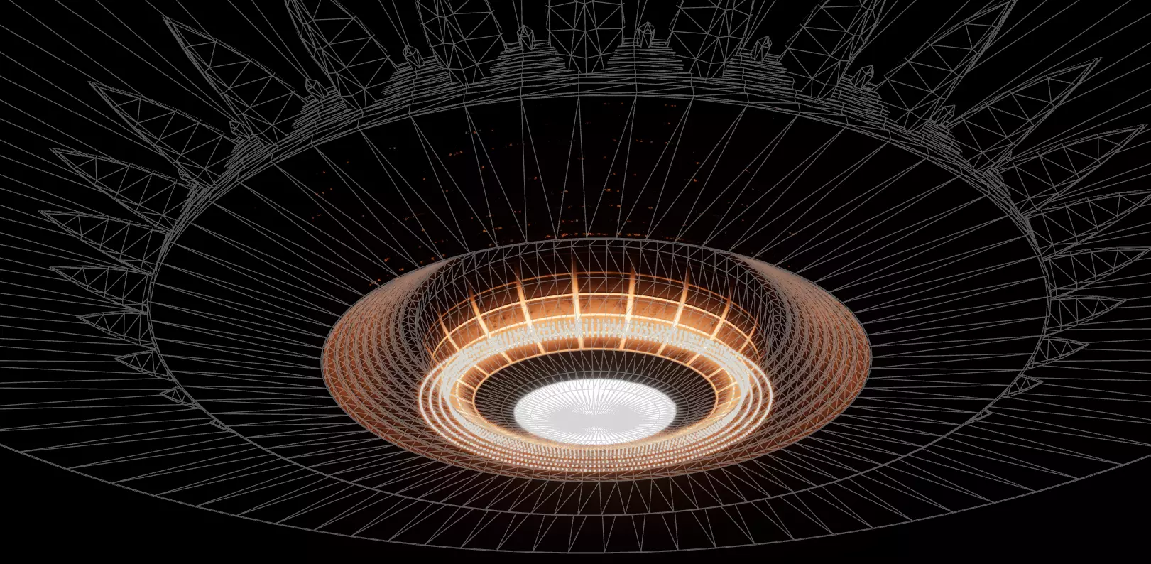 UFO Game-Ready Sci Fi 3D Model with Rig and Animation Low-poly 3D model_15