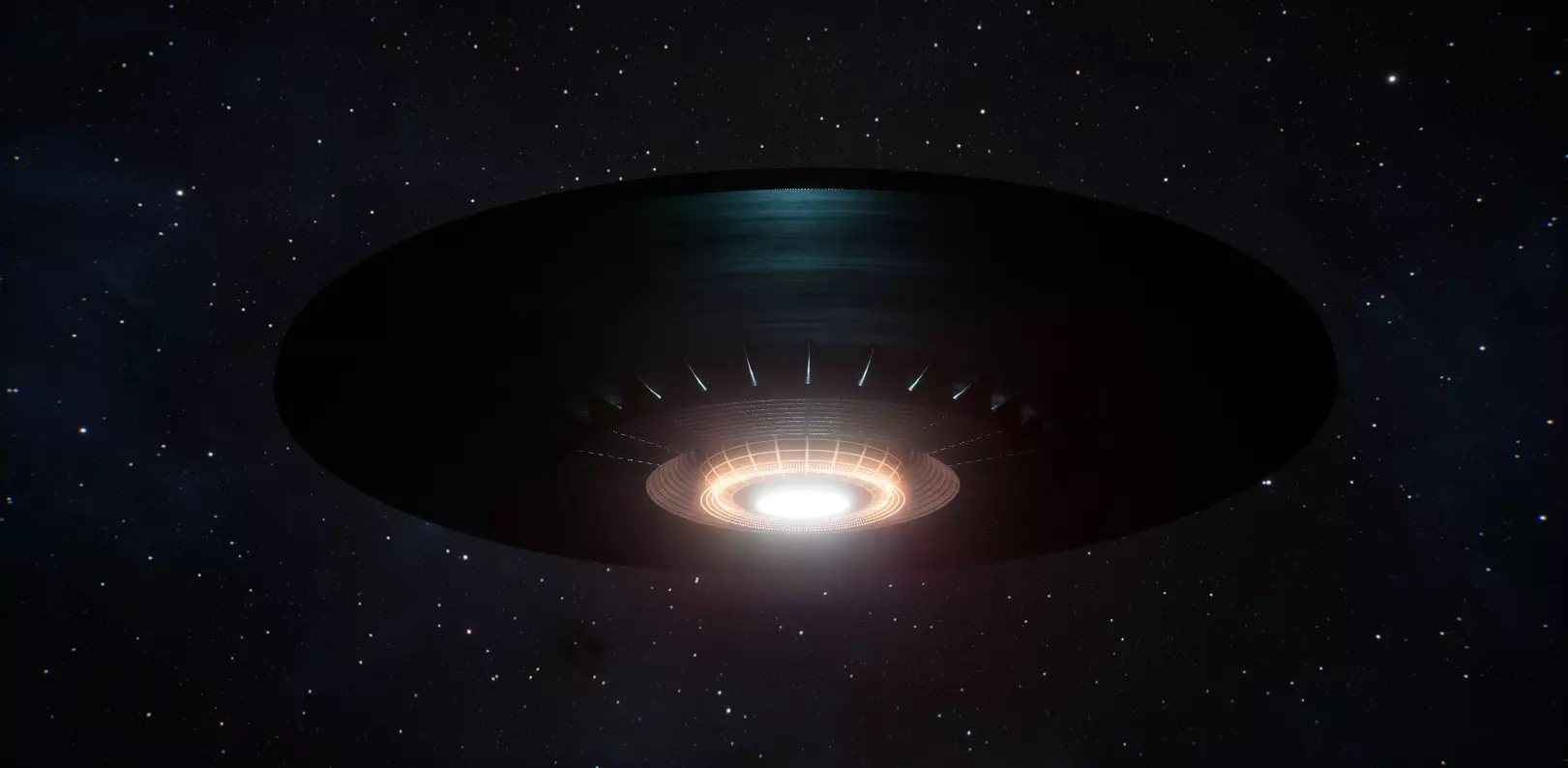 UFO Game-Ready Sci Fi 3D Model with Rig and Animation Low-poly 3D model_6