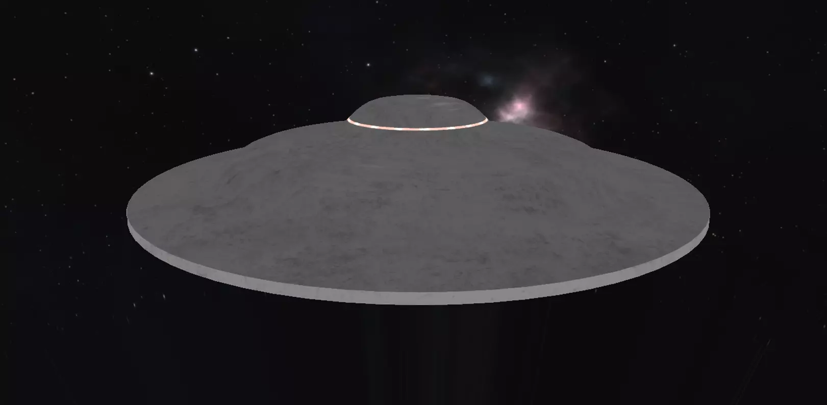 UFO Game-Ready Sci Fi 3D Model with Rig and Animation Low-poly 3D model_7