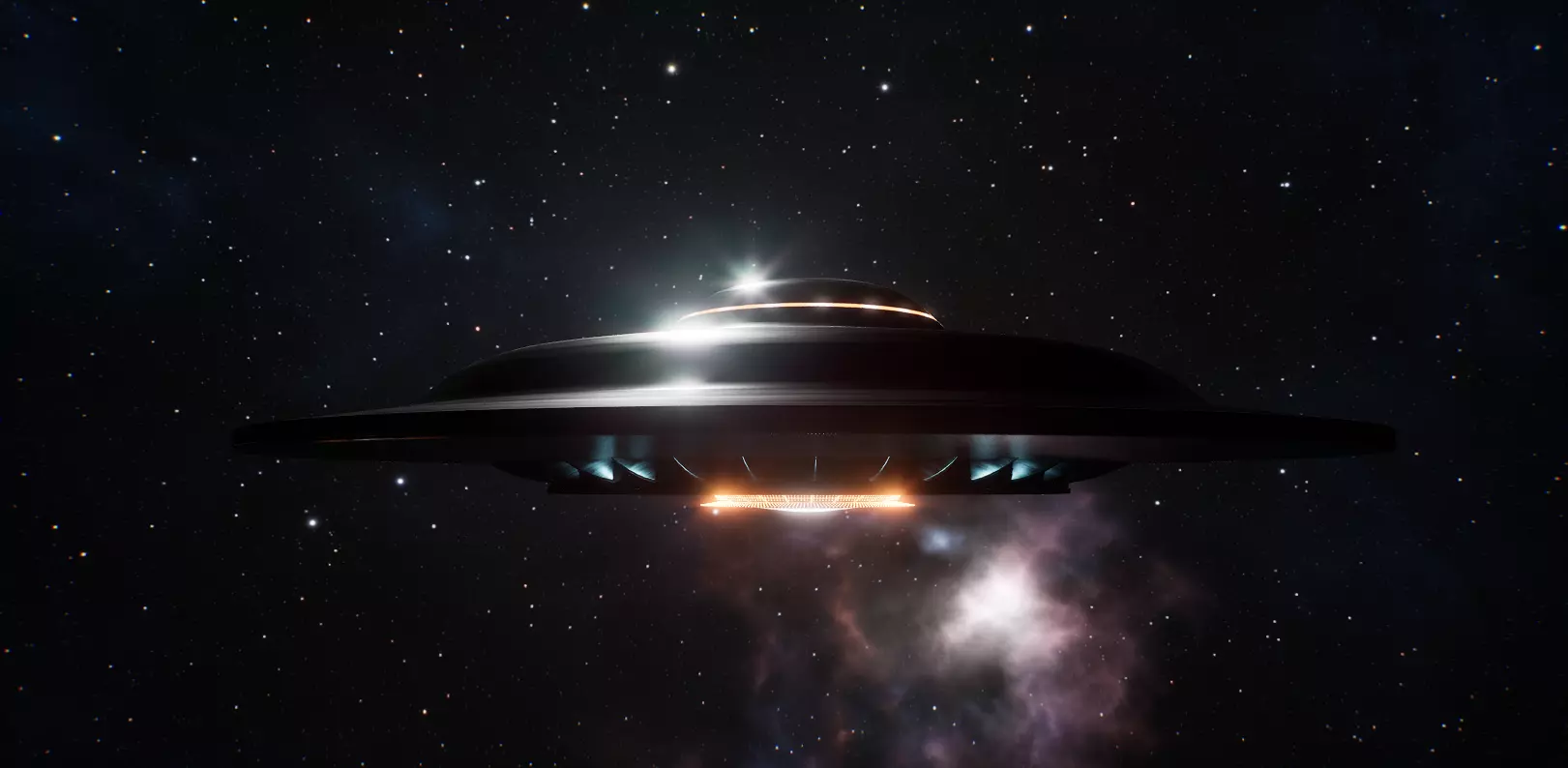 UFO Game-Ready Sci Fi 3D Model with Rig and Animation Low-poly 3D model_5