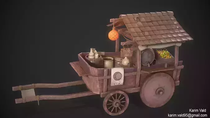 Medieval Cider Wagon