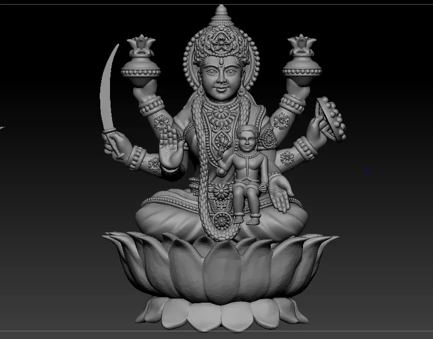 AshtaLaxmi - 8 Laxmi 3D print model 3D print model 3D print model_19