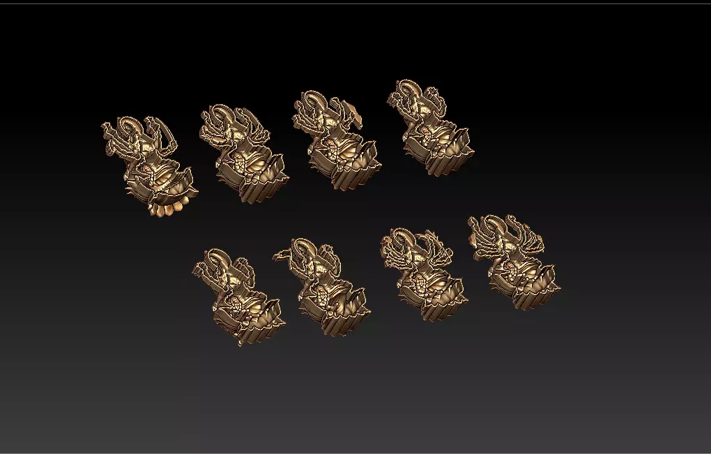 AshtaLaxmi - 8 Laxmi 3D print model 3D print model 3D print model_32