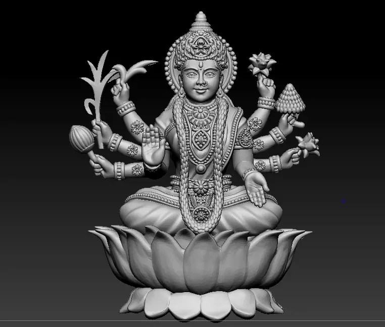 AshtaLaxmi - 8 Laxmi 3D print model 3D print model 3D print model_6