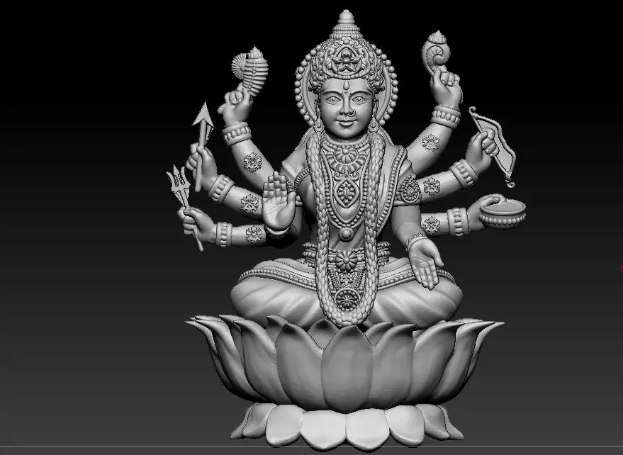 AshtaLaxmi - 8 Laxmi 3D print model 3D print model 3D print model_8