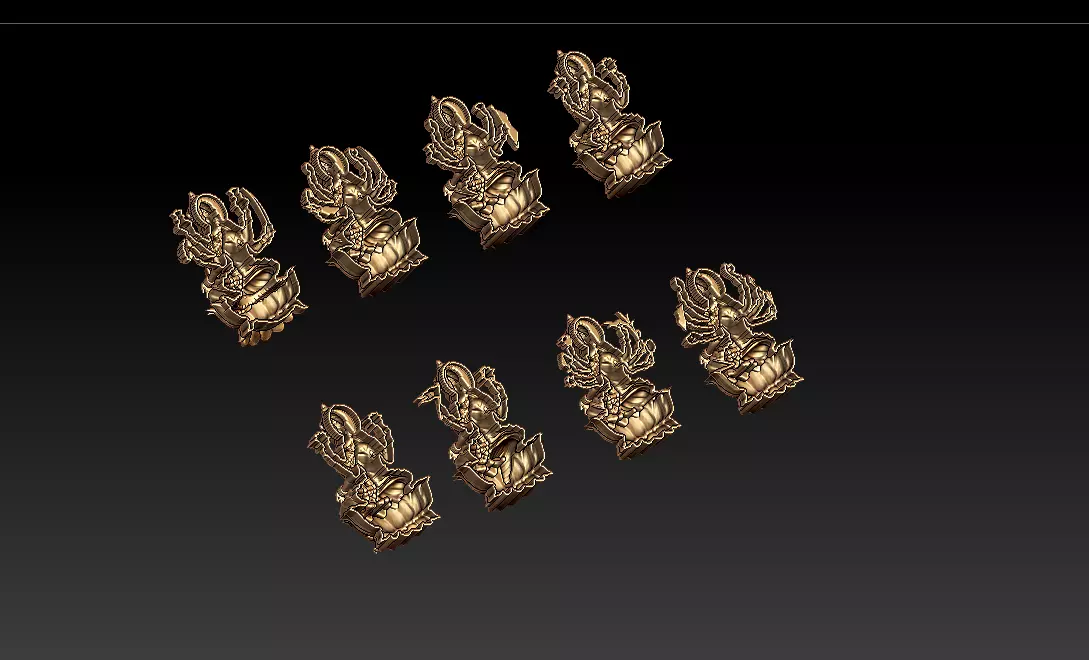 AshtaLaxmi - 8 Laxmi 3D print model 3D print model 3D print model_30