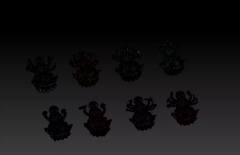 AshtaLaxmi - 8 Laxmi 3D print model 3D print model 3D print model_15