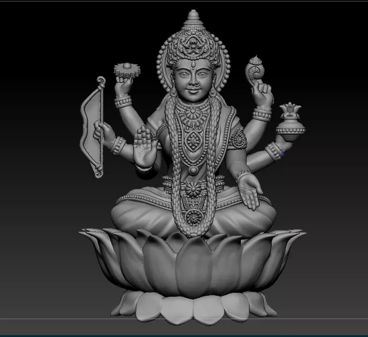 AshtaLaxmi - 8 Laxmi 3D print model 3D print model 3D print model_9