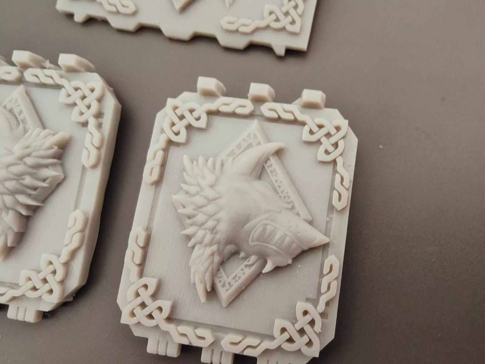 Space Viking Wolves Groundpounder doors - Fancy Wolf 3D print model_1