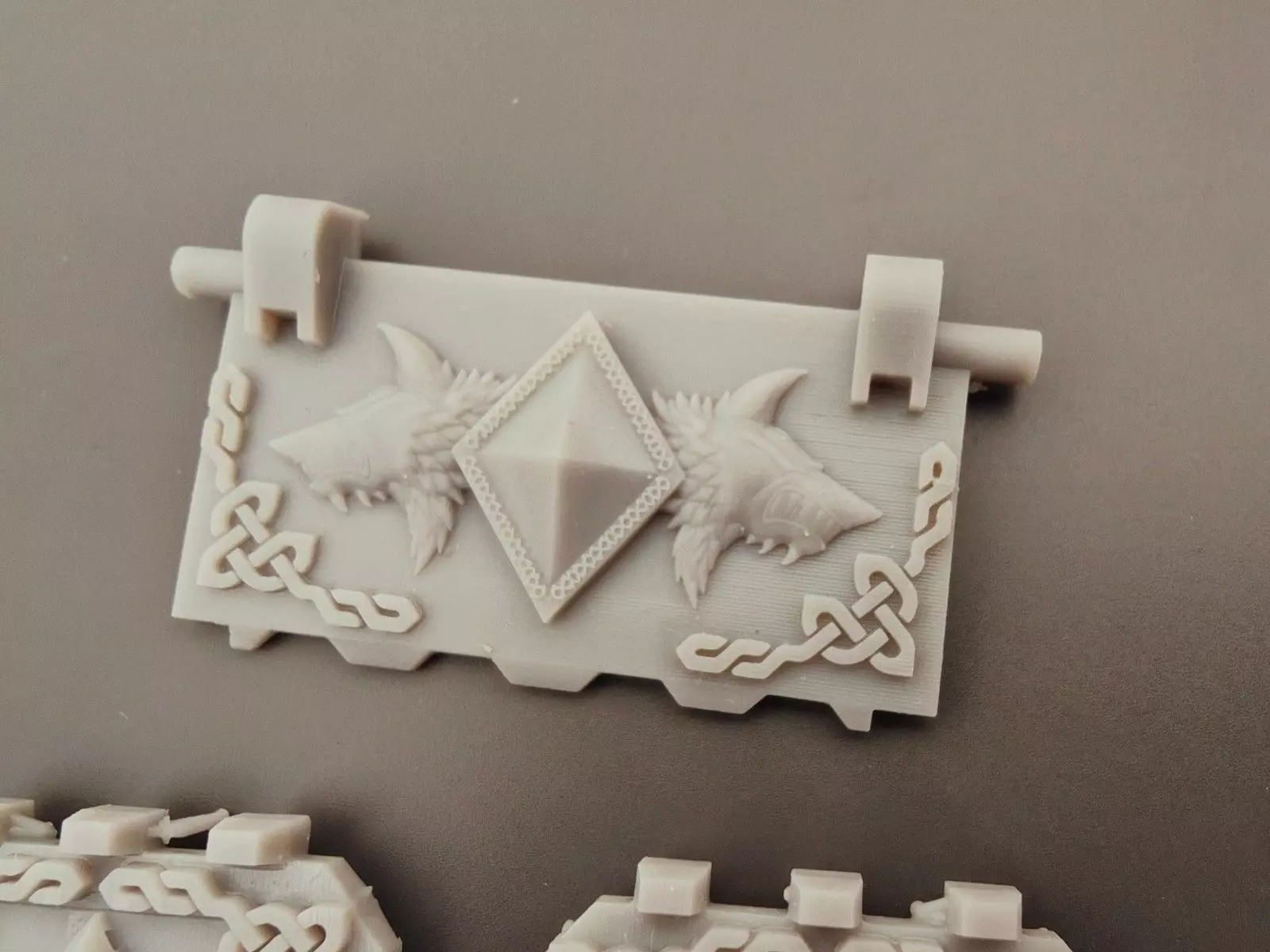 Space Viking Wolves Groundpounder doors - Fancy Wolf 3D print model_2