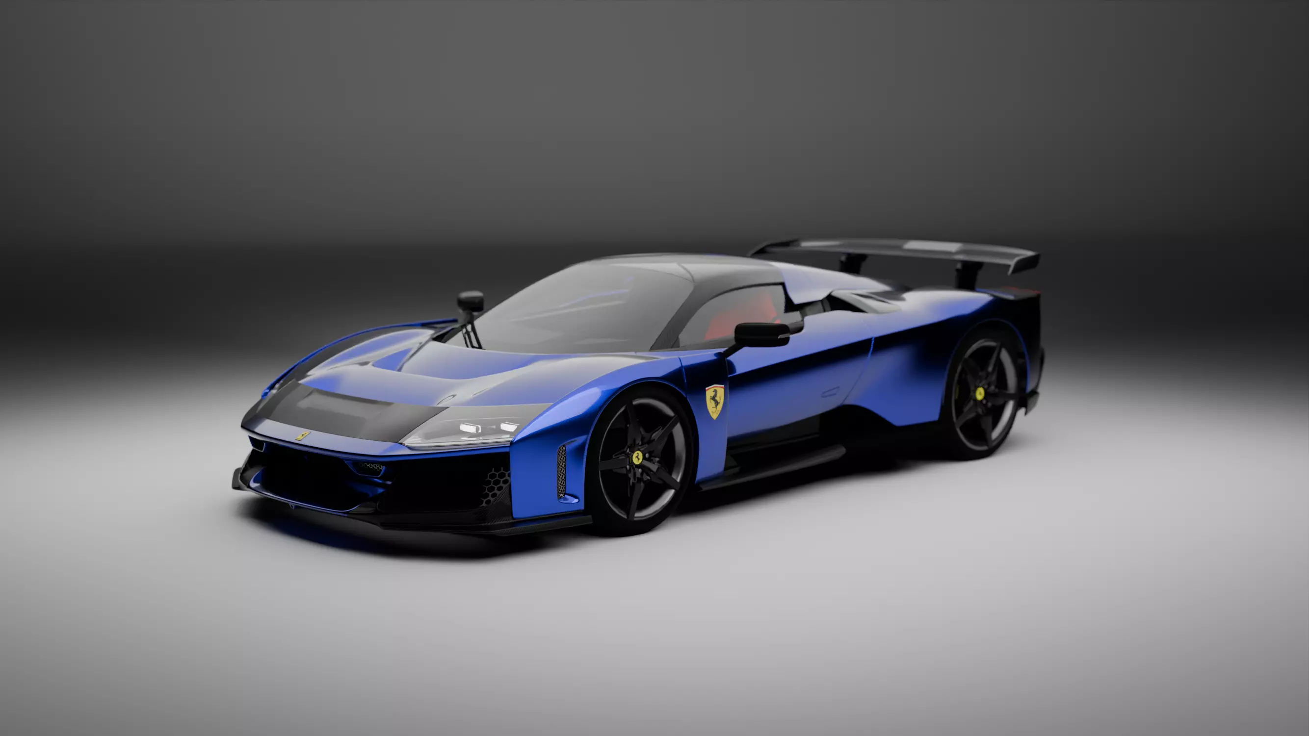 Ferrari F80 Realistic Model Fully Rigged 3D model_0