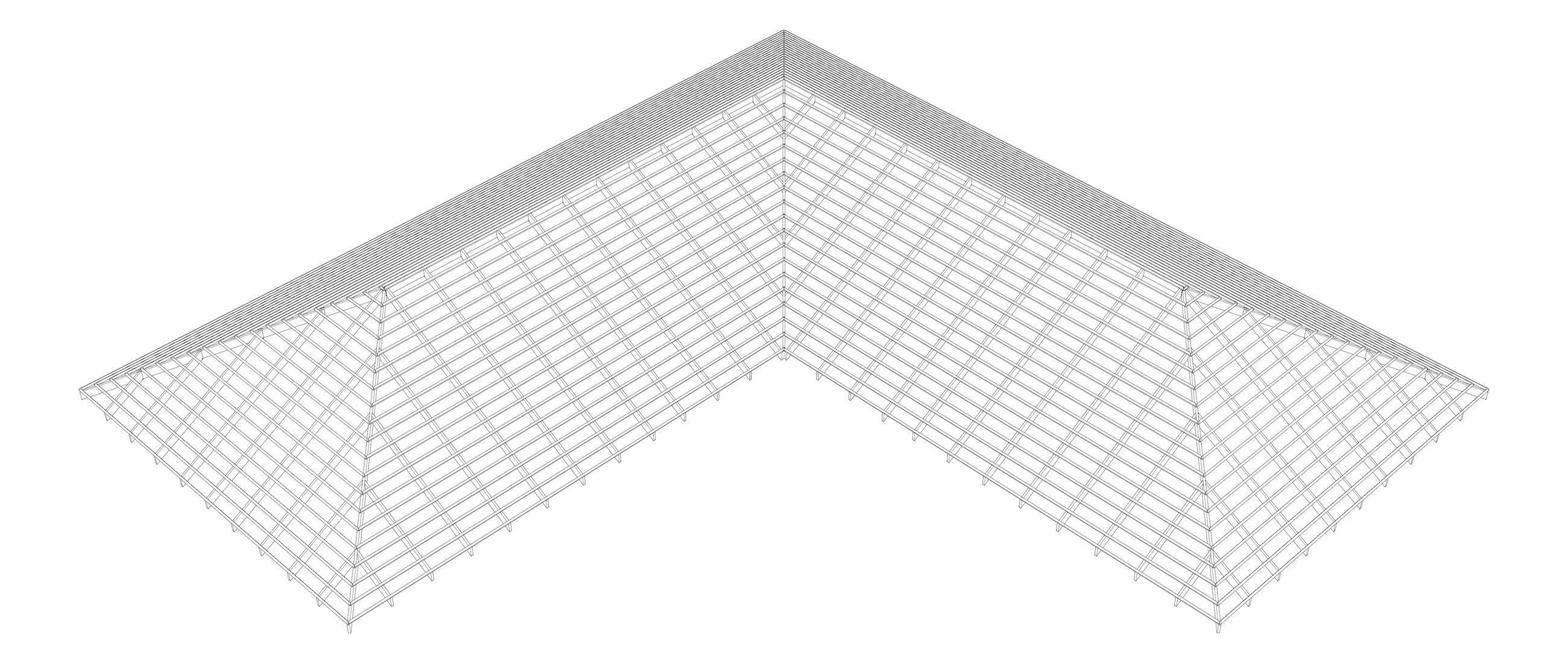 Roof structure 25O13 3D model_9