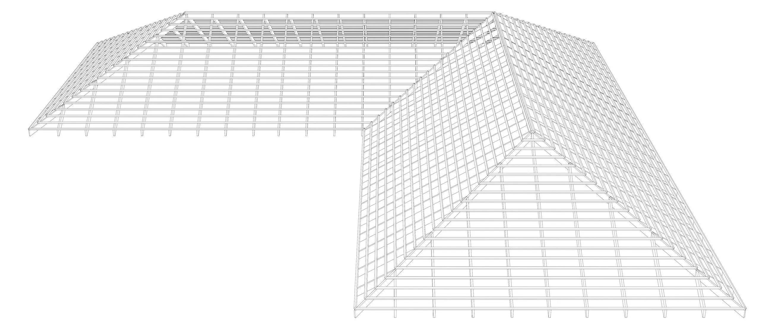 Roof structure 25O13 3D model_7