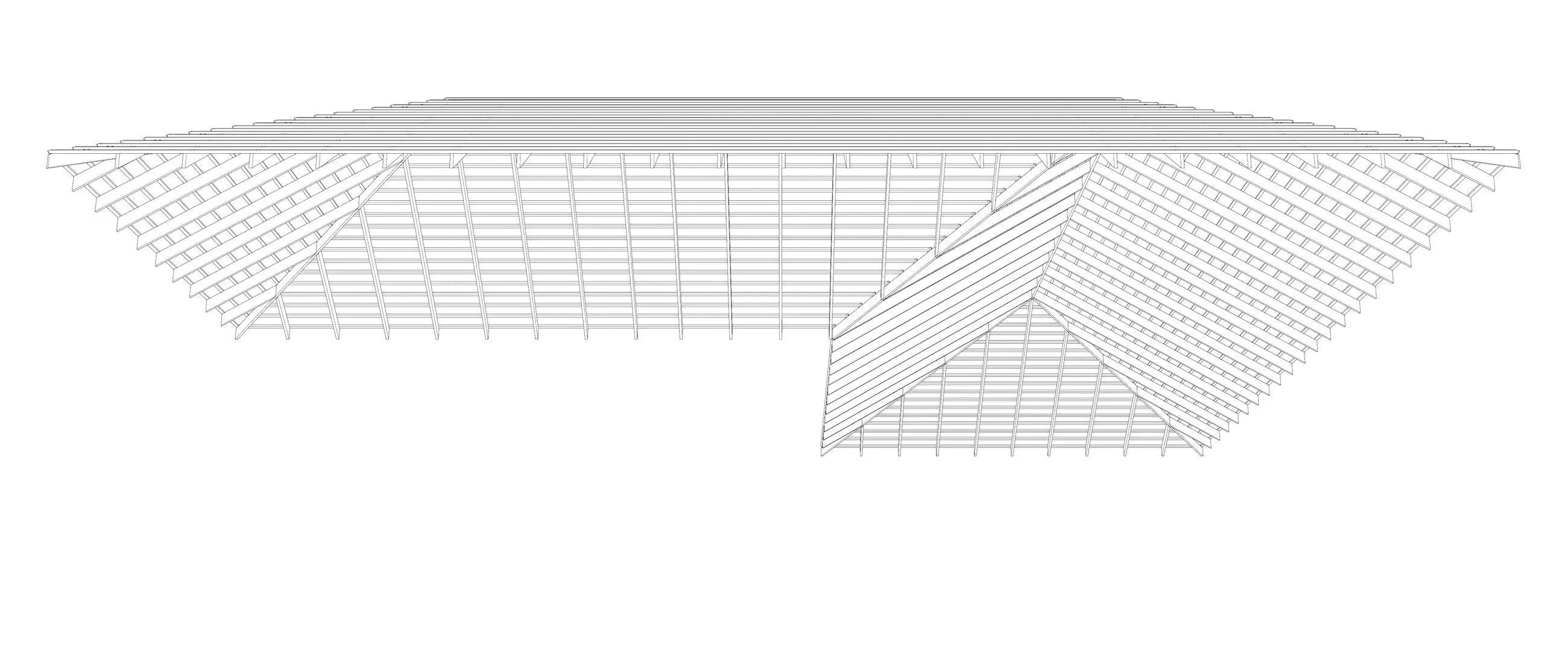 Roof structure 25O13 3D model_8