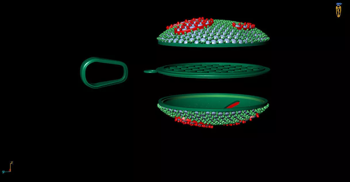 Double Sided Smile Pendant Hip Hop Jewelry 3D Print Model STL 3D print model_12