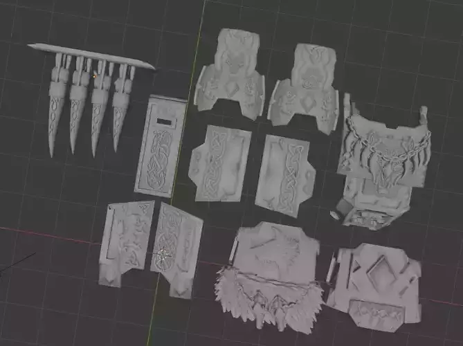 Space Viking wolves redemptor dreadnought bits 3D print model