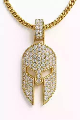 Mask Pendant Hip Hop Jewelry 3D Print Model STL