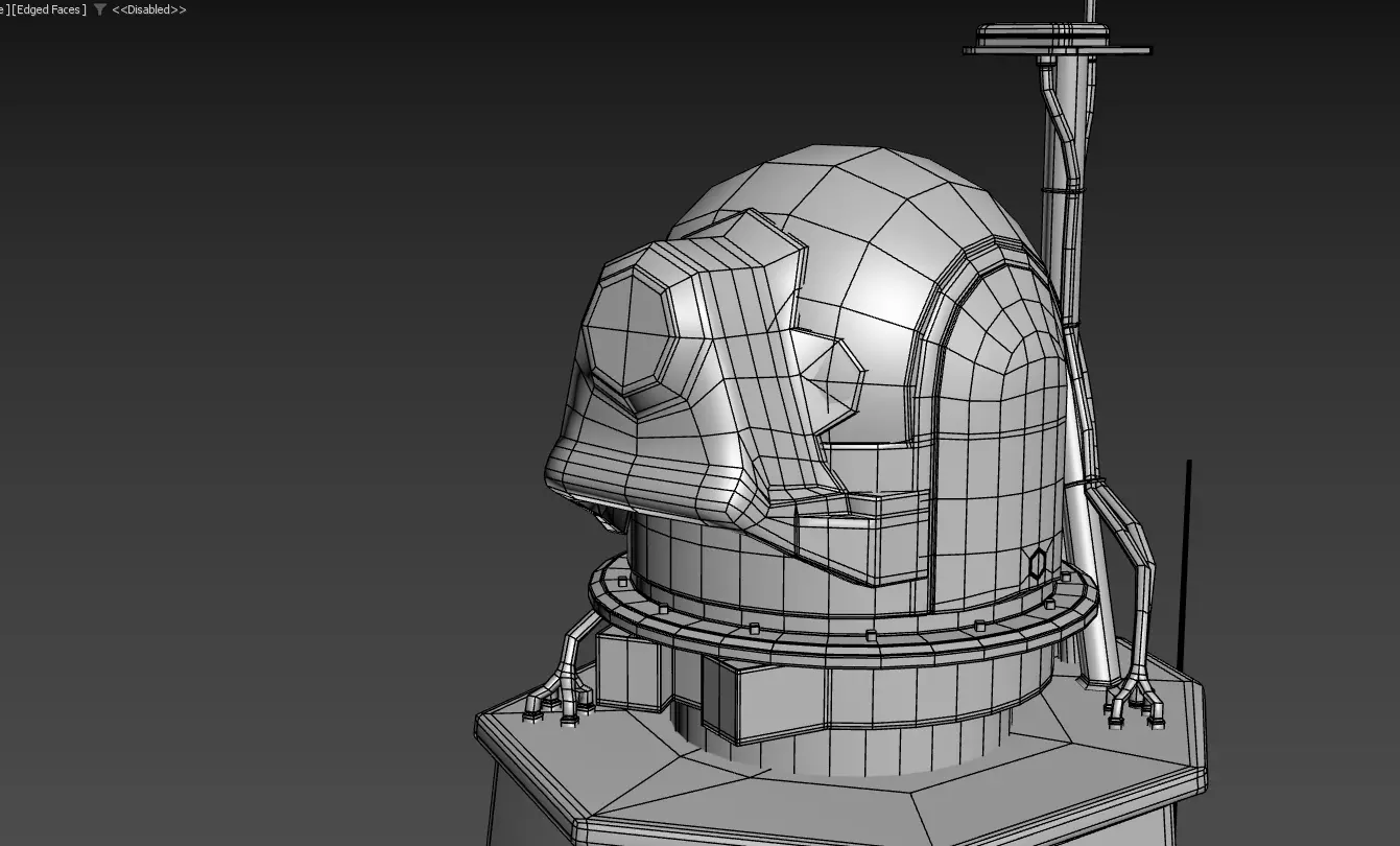 Unmanned Patrol Boat Low-poly 3D model_11