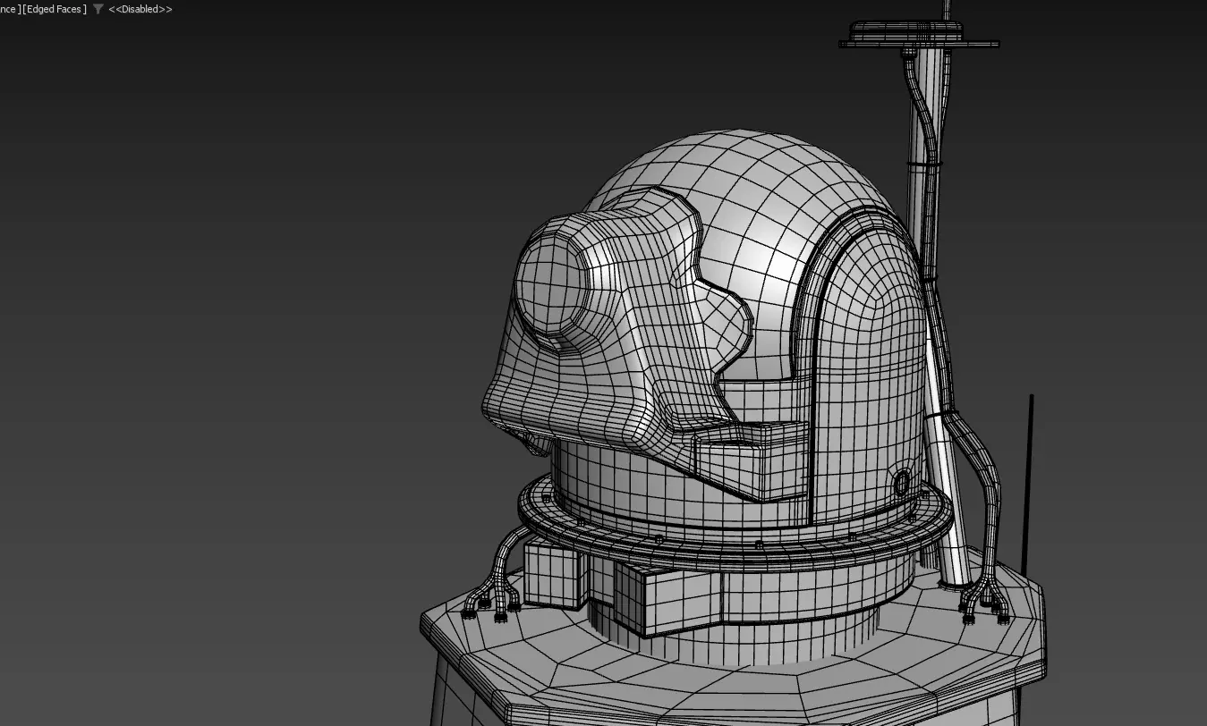 Unmanned Patrol Boat Low-poly 3D model_12