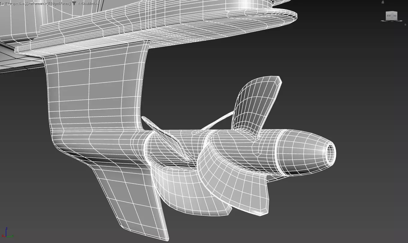 Unmanned Patrol Boat Low-poly 3D model_14