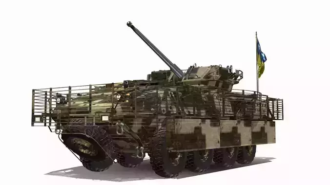 M1296 Infantry Carrier Vehicle Dragoon Low-poly 3D model