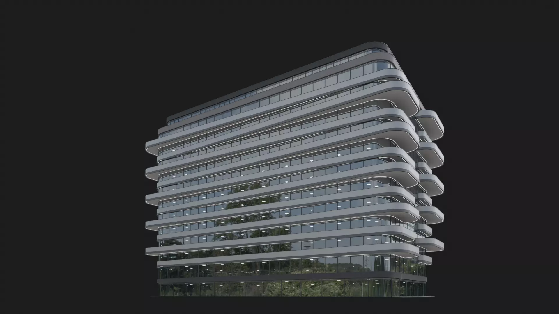 Luminos Tower 3D model_2