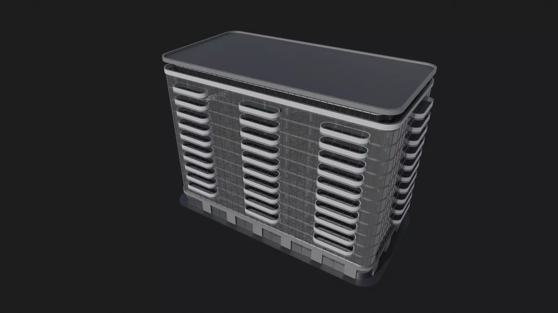 Glasswave Tower 3D model_3