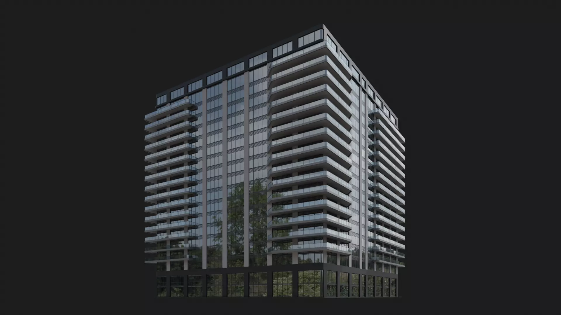 Pinnacle Towers 3D model_2