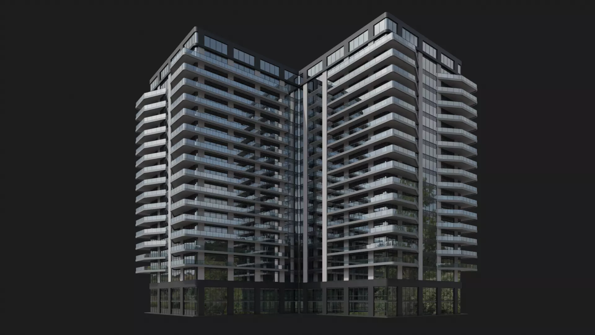 Pinnacle Towers 3D model_0