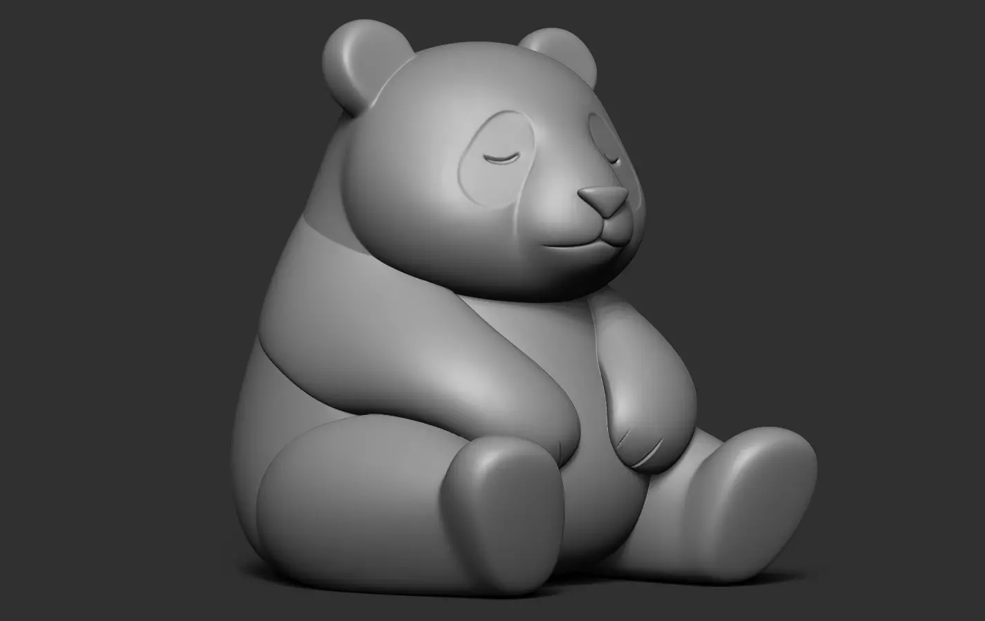 Panda 3D print model_12