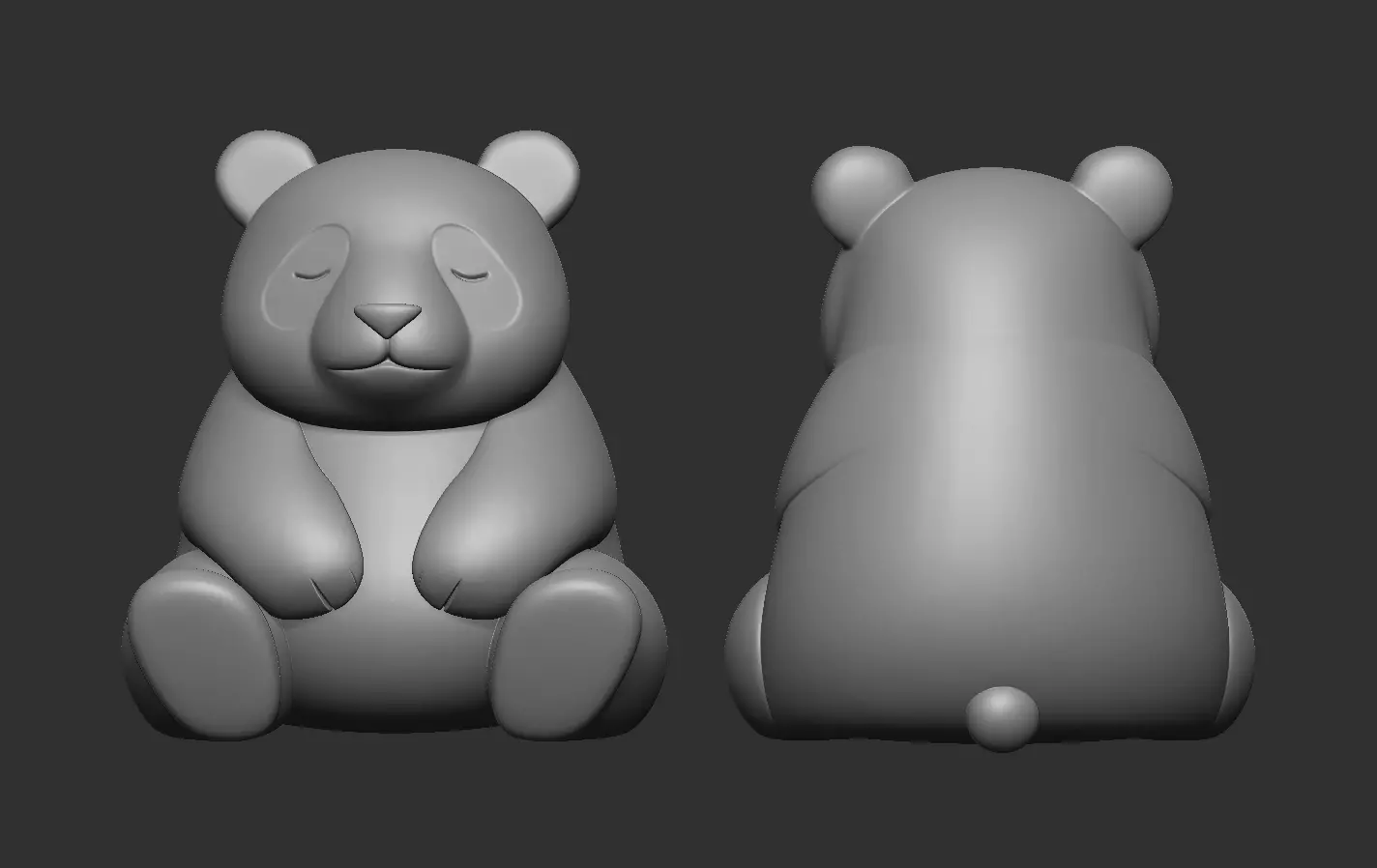 Panda 3D print model_16