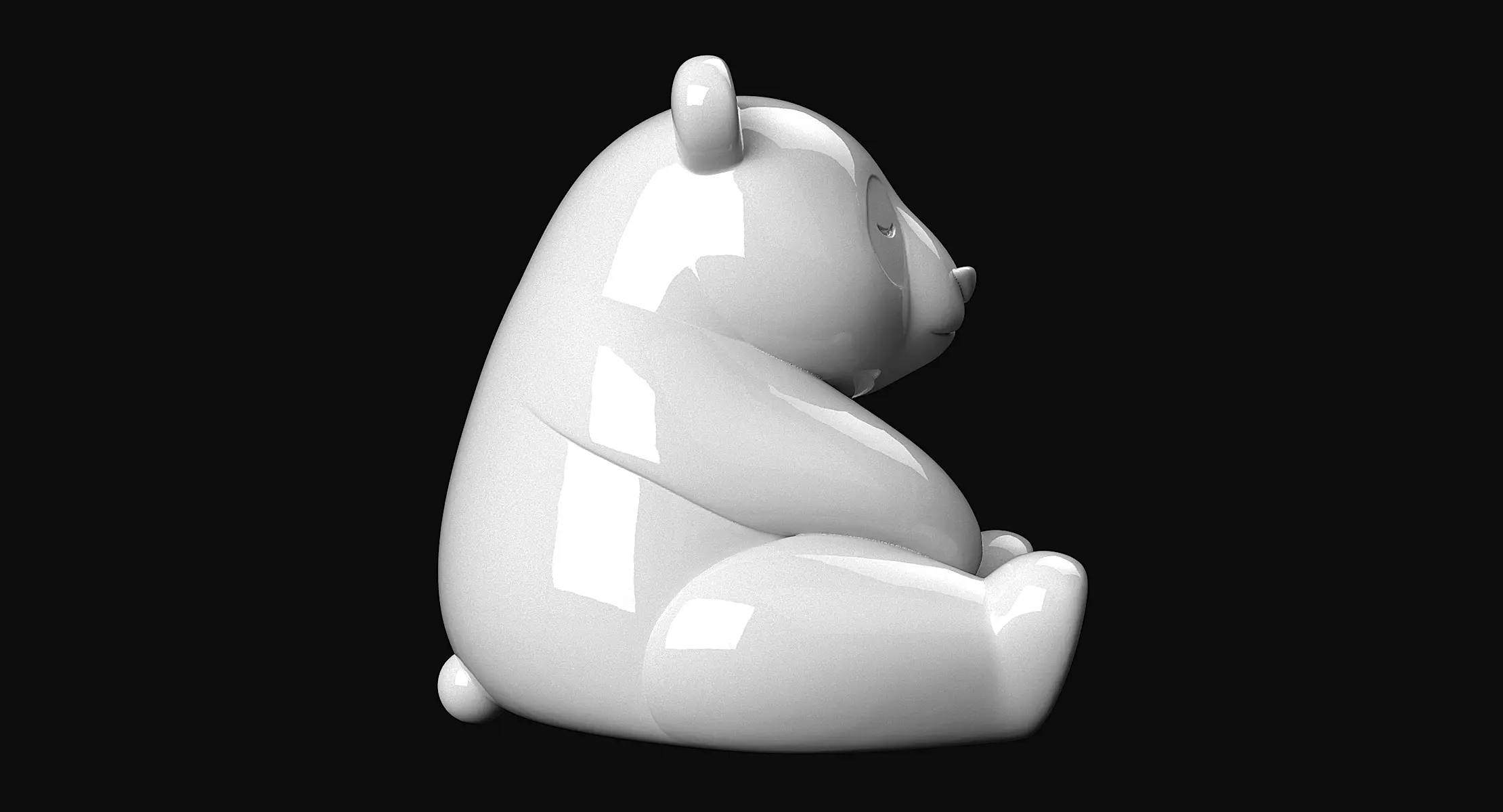 Panda 3D print model_4