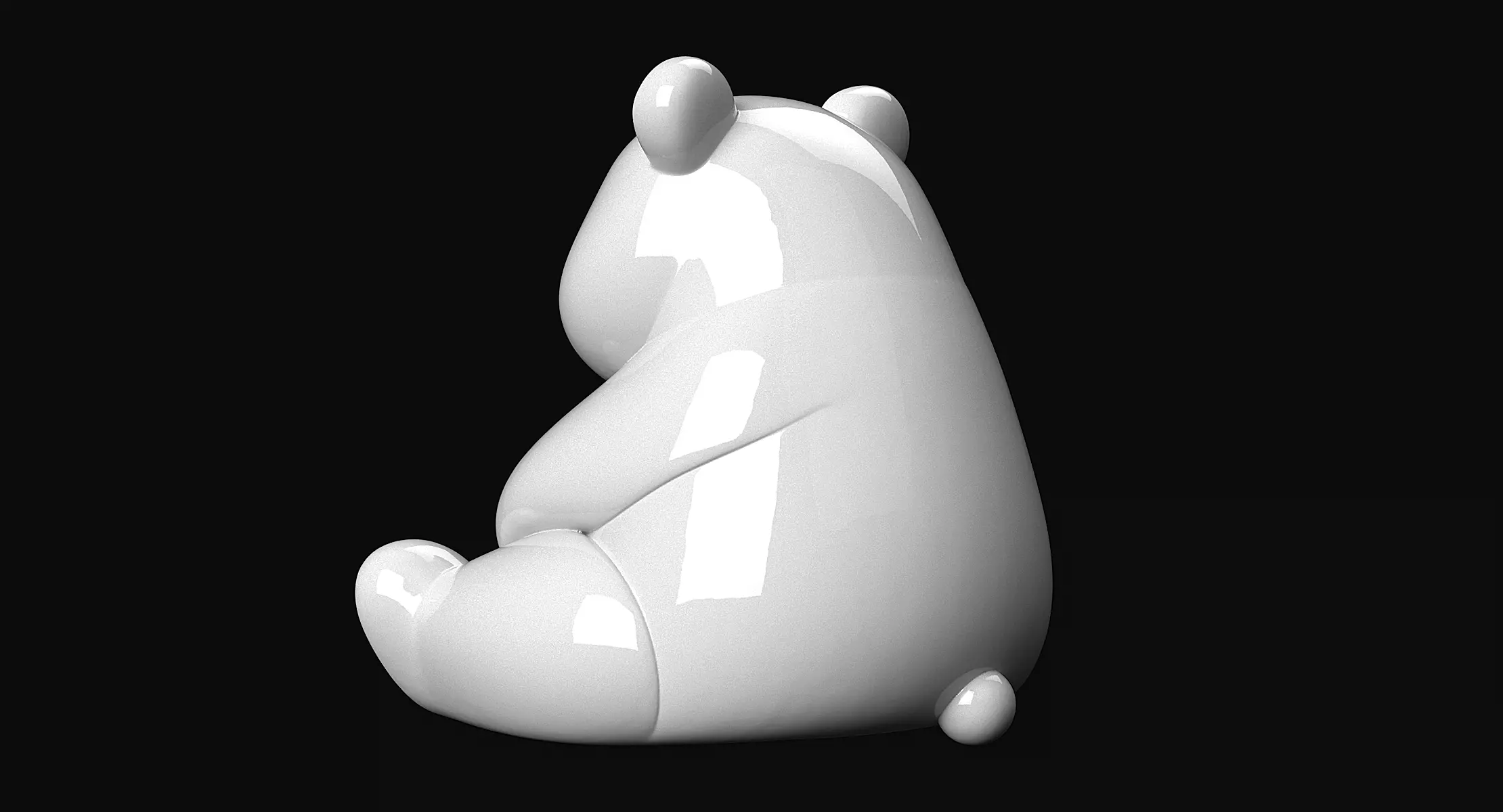 Panda 3D print model_7