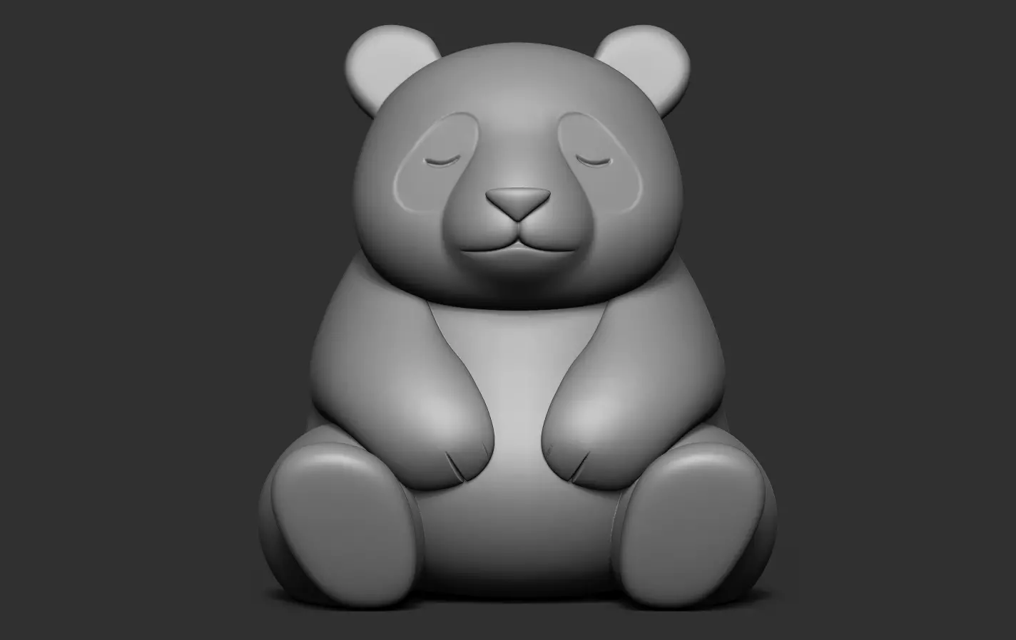 Panda 3D print model_11