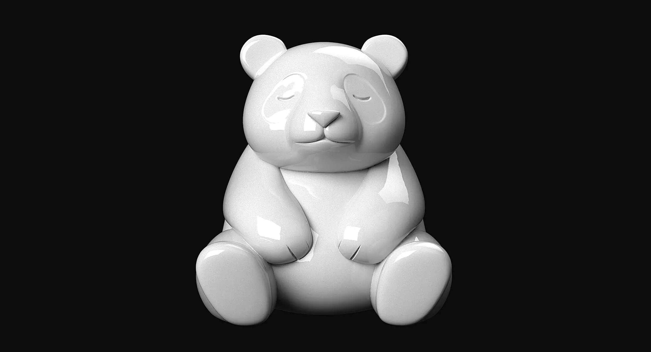 Panda 3D print model_2