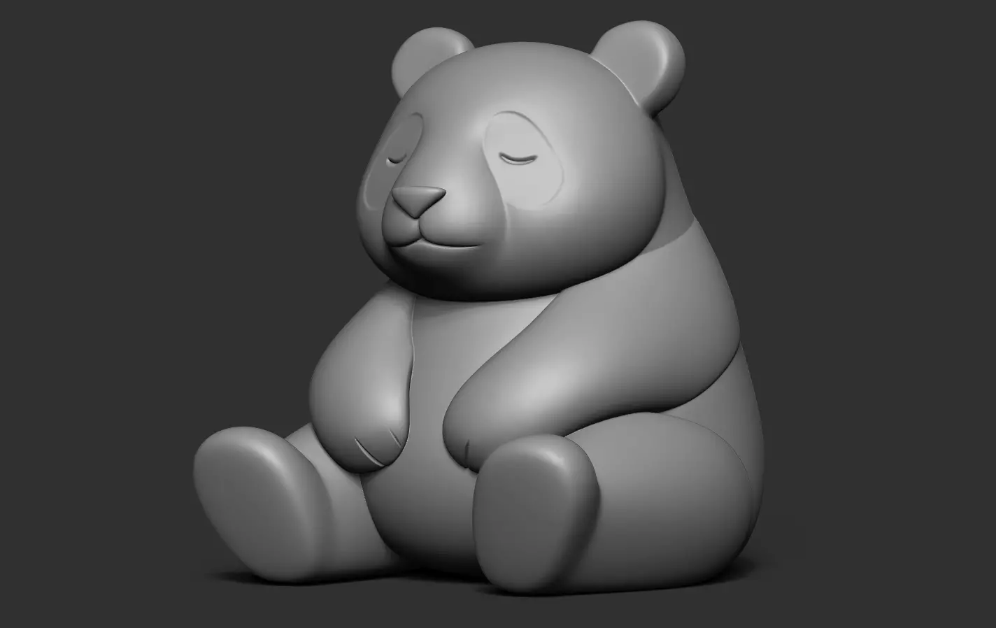 Panda 3D print model_10