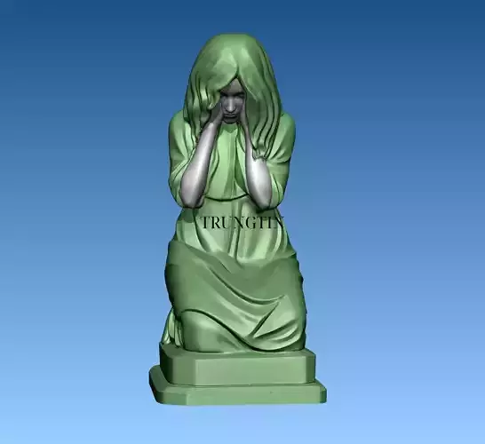 Sorrow Angel Statue 3D print model