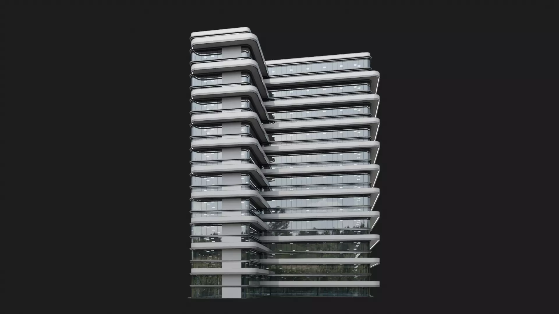 Cascade Tower 3D model_7