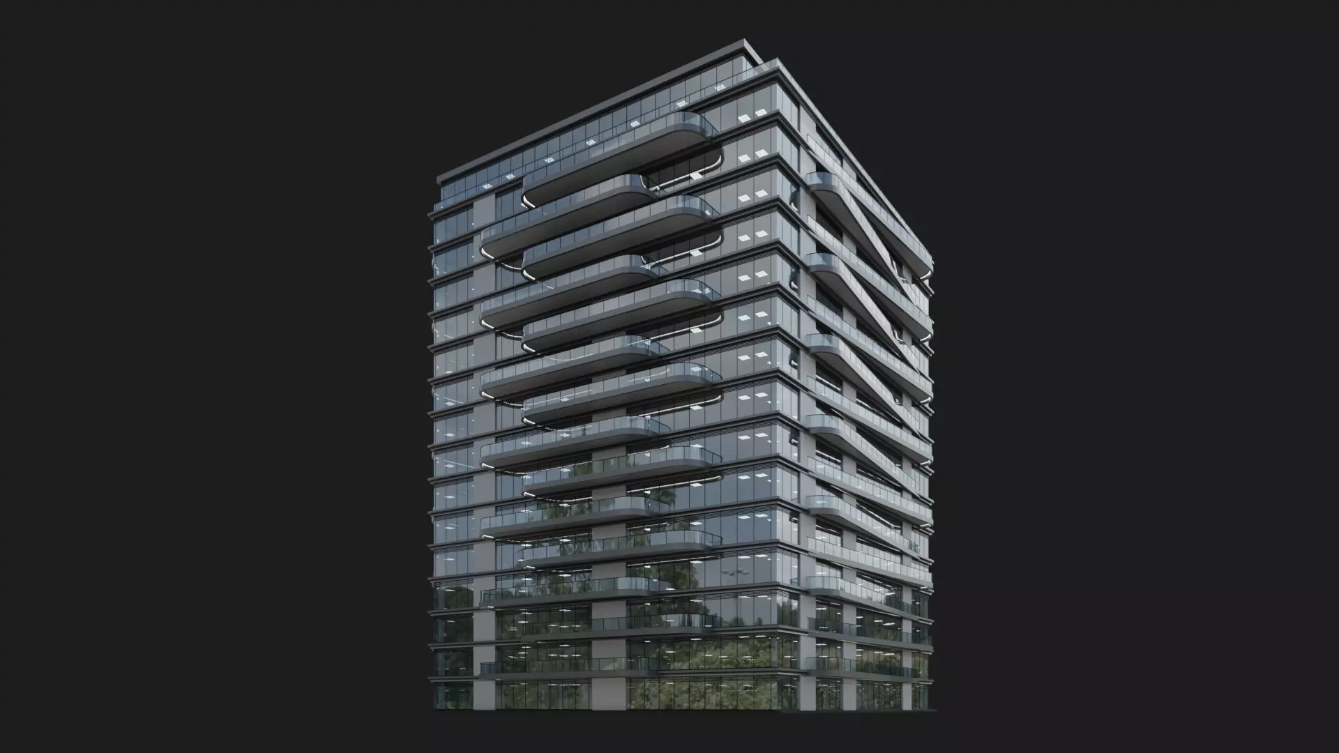 Vortex Tower 3D model_2