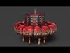 Chinese palace lantern   Low-poly 3D model_1