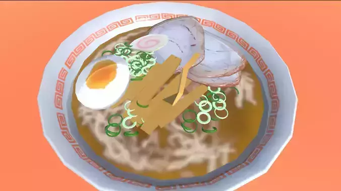 Japanese food Ramen 3D model