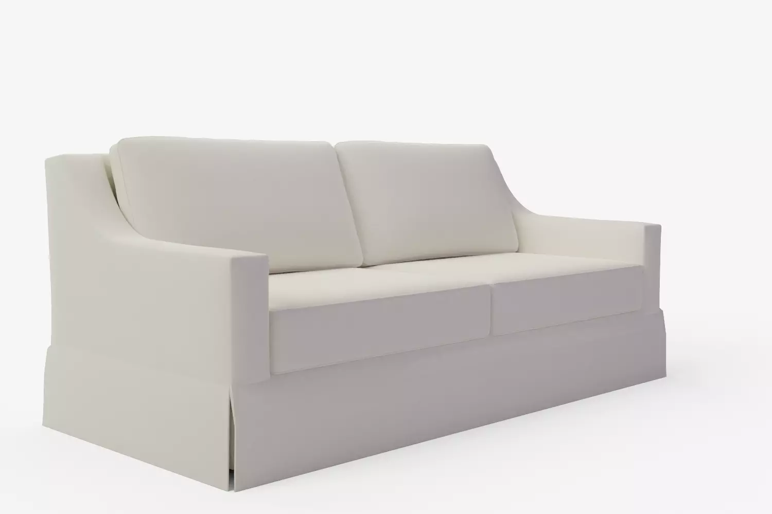 York Slope Arm Slipcovered Sofa 3D model_2